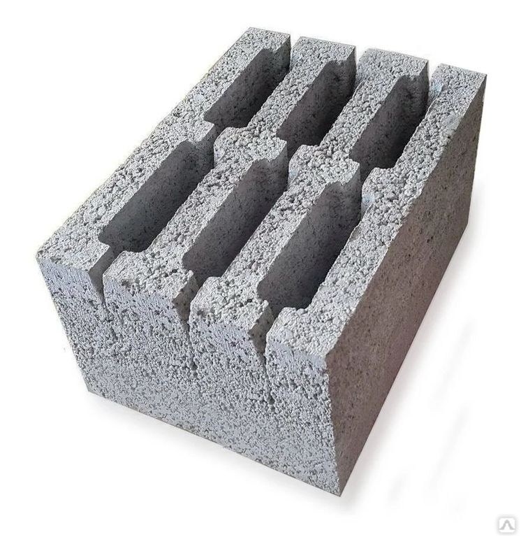 Блоки керамзитобетонные 390х190х188 мм